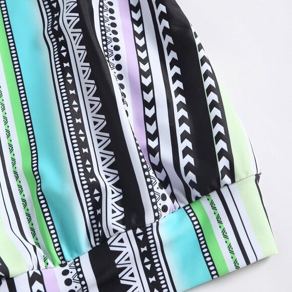 Two Piece Swimsuit for Women Tummy Control Bathing Suit with Boy Shorts Blouson - Picture 7 of 7